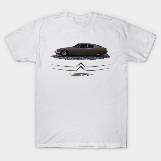 Citroen SM T-Shirt by AutomotiveArt